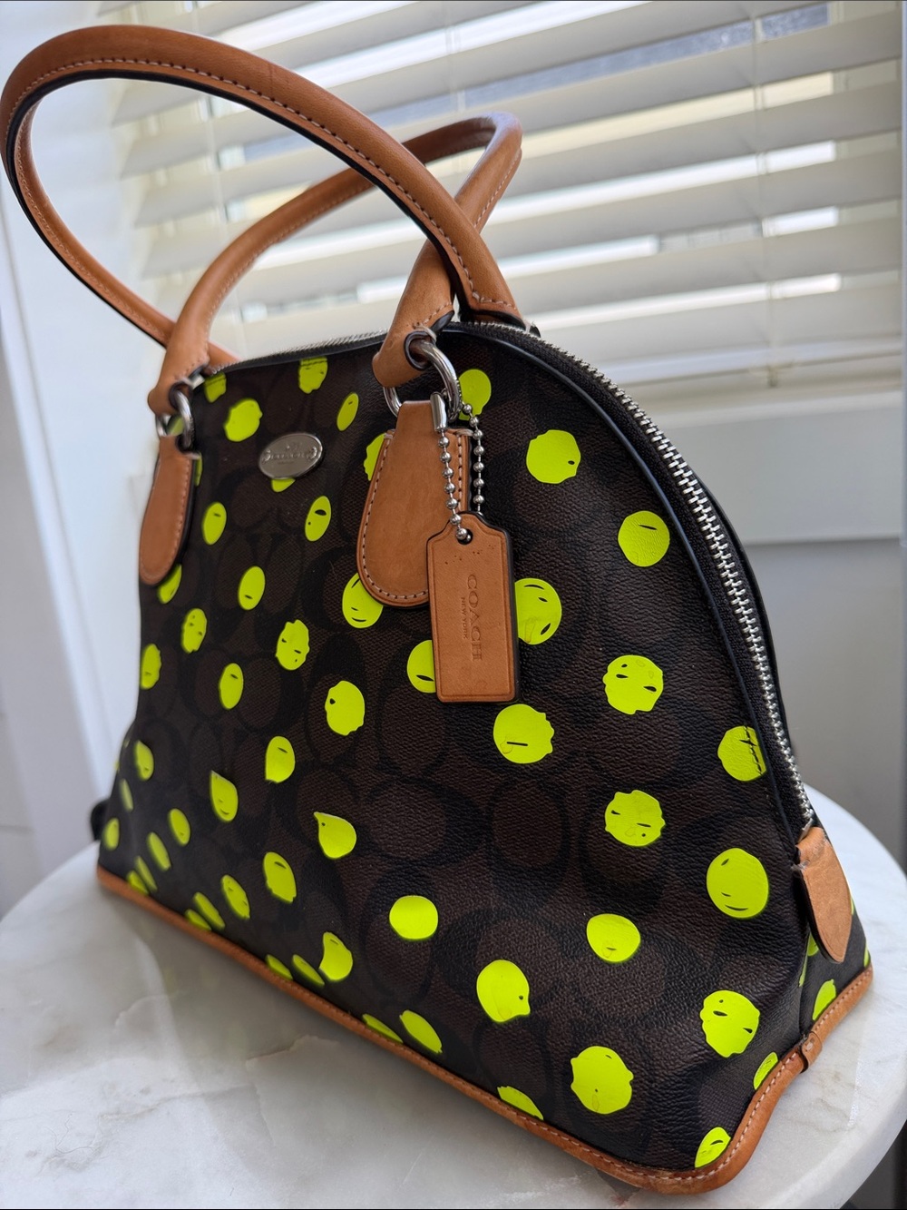 Coach Cora Dome Satchel - Picture 3 of 9
